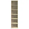vidaXL Highboard Sonoma dub 45x41x185 cm Materiál na bázi Náhled obrázku produktu 4