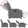 vidaXL Fauteuil de massage gris foncé Tissu Voir les images du produit 8