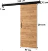 MEBLE KRYSPOL Salwador Y Schiebetür, 80x204 cm, Handwerk Produktbild-Vorschau 3