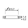 SLV Downlight DL 126 LED rund Metall-Gebürstet 3W 2700K Produktbild-Vorschau 3