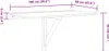 A diagram showing the dimensions of a wall-mounted folding table. Náhled obrázku produktu