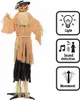 Spaventapasseri animati decorazione di Halloween - 190 cm Anteprima dell’immagine prodotto 4