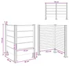 vidaXL Mülltonnenzaun Braun 85 x 85 x 115 cm Aluminium und Produktbild-Vorschau 8