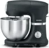 A black Severin stand mixer with a silver bowl is shown against a white background. Voir les images du produit