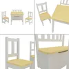 Set da tavolo per bambini Lousame con panca pieghevole e 2 Anteprima dell’immagine prodotto 8