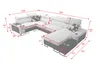 Moderne Wohnlandschaft U-Form Ecksofa MELODIE IV MAXI mit Produktbild-Vorschau 5