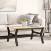 vidaXL Couchtisch-Gestell in Y-Form 80x70x43 cm Stahl Produktbild-Vorschau 2