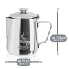 COM-FOUR® 350 ml Milchkännchen mit Deckel - Edelstahl Produktbild-Vorschau 6