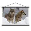 MuchoWow® Textilposter Wolf - Schnee - Tiere 60x40 cm mit Produktbild-Vorschau 1