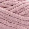 A close-up view of thick, fluffy pink yarn. Produktbild-Vorschau