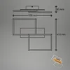 LED Deckenlampe Holz Deckenleuchte Wohnzimmer Dimmbar Produktbild-Vorschau 7
