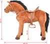 vidaXL Peluche Cheval debout Peluche brune Voir les images du produit 6