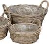 Pflanzkorb FARMER grau braun D40cm Kooboo Rattan Rattankorb Produktbild-Vorschau 1