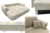 BIGSOFA COZI, Gelb mit dunkelblauem Keder, Matt Velvet Produktbild-Vorschau 7