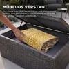 HOMESCAPES Outdoor Teppich wetterfest gelb-weiß 180x270 cm, Produktbild-Vorschau 3