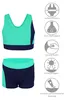 Aquarti Mädchen Sport Bikini - Racerback Bustier & Produktbild-Vorschau 3