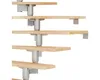 Pertura Mittelholmtreppe Chiron Buche Leimholz Perlgrau 1/4 Produktbild-Vorschau 2