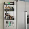 Muxing Kühlschrank Regal Gewürzregal Hängeregal Küchenregal Produktbild-Vorschau 2