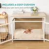 Navaris Möbel Hundebox mit Matte - Hundekäfig - Hundebox Produktbild-Vorschau 3