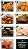 A collage of food items and a text box with product features. Produktbild-Vorschau