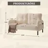 okwish Moderní Dvoumístné Relaxační křeslo s ergonomickým Náhled obrázku produktu 6