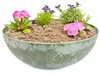 Jardinière pour l'extérieur Coupelle décorative ronde verte Voir les images du produit 1