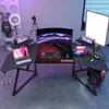 Bureau gaming 180 x 70 x 74 cm, bureau debout, grand bureau Voir les images du produit 6