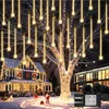 4M 288 LED Icicle Fairy Lights 50cm 8 Tubes Meteor Shower Podgląd zdjęcia produktu 1