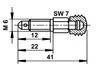 ATE Entlüftungsschraube 03.3518-0200.2 22,0mm Produktbild-Vorschau 2