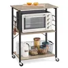 Kuchyňský vozík VASAGLE se 3 úrovněmi, 6 háčků, 40 x 60 x Náhled obrázku produktu 9