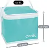 com-four® 2x Kühltasche 4 L / 10 L - faltbare Produktbild-Vorschau 3