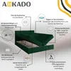Boxspringbett - 160x200 - Grün - mit Bettkästen - mit Produktbild-Vorschau 3