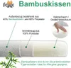 Bambus Kissen Visko : 60x40 cm Produktbild-Vorschau 3