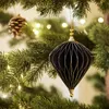 Baumschmuck -Ornary- 2er-Set Papier 17x14cm schwarz-gold Produktbild-Vorschau 6