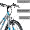 Galano GA20 Jugendfahrrad 24 Zoll Mountainbike 130 - 145 cm Produktbild-Vorschau 3