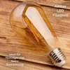 LUMILED 6x ST64 E27 LED žiarovka Vintage Edison Bulb 6W Náhľad obrázku produktu 5