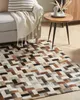 BELIANI Teppich Braun Schwarz Grau Rindsleder 160 x 230 cm Produktbild-Vorschau 2