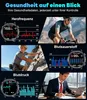 Smartwatch mit 1000mAh Akku, 1,7'' Großes Display Militär Produktbild-Vorschau 6