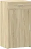 A standalone image of a wooden cabinet with a single drawer and a door. Anteprima dell’immagine prodotto