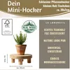 LS-LebenStil Pflanzenhocker Teak Holz 20x7cm Rund Mini Produktbild-Vorschau 2