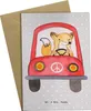 Mr. & Mrs. Panda Grußkarte Fahrlehrer Herz - Grau Pastell - Produktbild-Vorschau 1