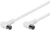 goobay Câble d'antenne coudé 2 x blindé coaxial mâle 90° Voir les images du produit 2