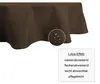 Tischdecke oval braun 130x220 cm Leinenoptik Lotuseffekt Produktbild-Vorschau 3