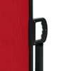 vidaXL Marquise latérale extensible rouge 180x1200 cm Voir les images du produit 10