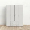 Dmora Guardaroba Grande Amoruccio 49.5x200.4h cm Bianco, Anteprima dell’immagine prodotto 2