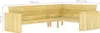 vidaXL Banc d'angle de jardin 239 cm Bois de pin imprégné Voir les images du produit 5