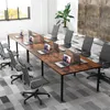 COSTWAY Conferentietafel 240x120 cm, vergadertafel voor Productafbeelding-voorbeeld 10