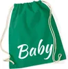 Huuraa Turnbeutel Baby Schriftzug 12 Liter Kelly Green Produktbild-Vorschau 1