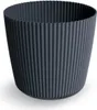 Prosperplast Blumentopf MILLY ROUND, Anthrazit, Kunststoff, Produktbild-Vorschau 2