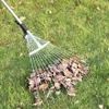 Metallener Gartenrechen, fächerförmig, für Laub und Gras, Produktbild-Vorschau 6